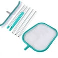 thumbnail image 1 of Kit de Mantenimiento Piscinas con Red para Quitar Hojas, Poste TelescóPico 18 Pulgadas, Cepillo Fregar, Barrido Limpio Desechos , Pisos, Escalones, 1 of 4