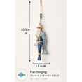 thumbnail image 3 of Lighted Wooden Fish & Starfish Wall Decor – Beachy Wall Decor with Warm LEDs, Coastal Nautical Hanging Decor for Bathroom, Porch & Beach House，With lights(Fish), 3 of 7