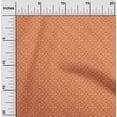 thumbnail image 1 of oneOone Georgette Viscose Orange Fabric Geometric Bandhani Sewing Material Print Fabric By The Yard 42 Inch Wide, 1 of 4
