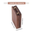 thumbnail image 5 of Caja Giratoria De Madera Nogal Para Anillos De Compromiso, 5 of 5