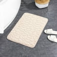 thumbnail image 3 of 2 Piece Memory Foam Bathroom Mat Set - Absorbent Non Slip Carpet for Tub Shower & Bath Room, Soft Floor Mats, Machine Washable - 17x24 Plus 20 x 32 Inch Bath Rugs, 3 of 12