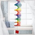 thumbnail image 4 of Hilandero De Viento Rainbow 3D Wind Spinner - Carillón de viento colgante de bambú colorido para jardín L Ndcxsfigh Libre de BPA, 4 of 7