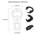 thumbnail image 3 of LYINGF 2 Pcs Multi-Functional Bottle Opener Keychain, Portable Seat Belt Cutter, Stainless Steel Beer Cap Opener Key Chain for Bartender, Bar, Kitchen, Outdoor Camping, Restaurant, Gift, 3 of 7
