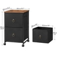 thumbnail image 3 of HOOBRO 2-Drawer Mobile File Cabinet, Vertical Filing Cabinet, Filing Cabinet for Home Office, Rolling Printer Stand, A4/Letter-Sized, Nonwo, 3 of 9