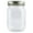 Clear w/ Gold Lids, variant on Cornucopia Brands Small Coin Bank Jars (4-Pack, Blue); 16oz Plastic Mason Jar Coin Banks w/ SIlver Slotted Lids