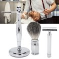 thumbnail image 4 of Shaving Set, Brush Holder Professional Shaving Brush 3pcs  For Salon, 4 of 8