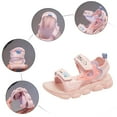 thumbnail image 7 of Back to School Supplies,Children Shoes Comfortable Platform Sandals Outdoor Beach Beach Sandals Princess Sandals Breathable Thick Soled Summer Sandals Lightweight Soft Soled(Coloe:Pink,Size:2.5), 7 of 7