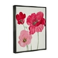 thumbnail image 3 of Stupell Romantic Red Poppies Trio Botanical & Floral Painting Black Floater Framed Art Print Wall Art, 3 of 6