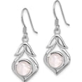 thumbnail image 2 of Sterling Silver Rh-Plated Polished Fancy Mother Of Pearl Dangle Earrings (Width 12.6) (Length 33.8) - Jbsp, 2 of 5