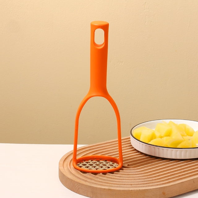Household Stainless Steel Potato Masher Garlic Masher Kitchen Manual Garlic Masher Baby Food Supplement Tool Garlic Masher Tool