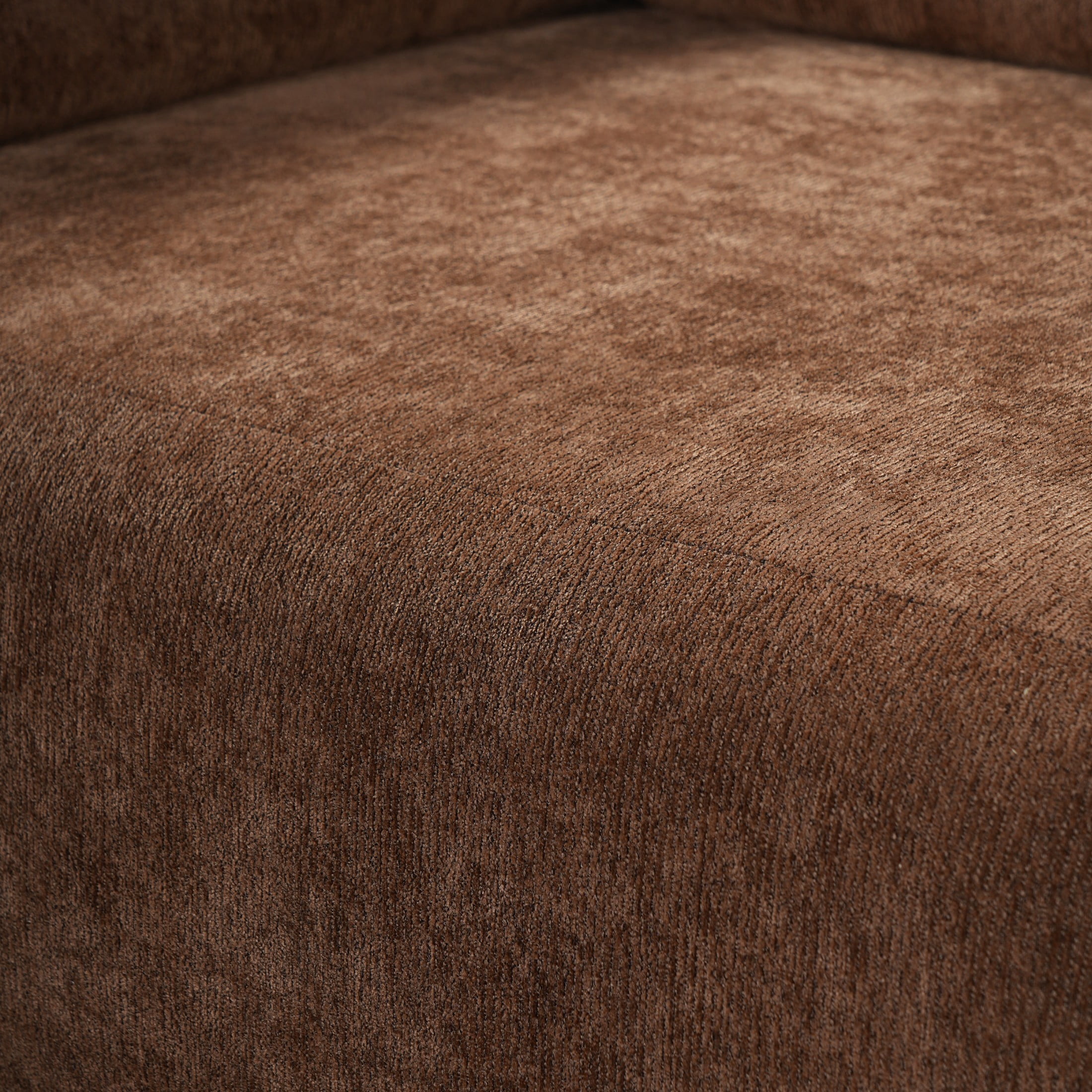 Christopher Knight Home 83" Minimalist Upholstered Sofa, 3-Seat Modular Couch with Round Arms, Mocha