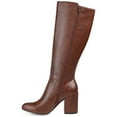 thumbnail image 3 of Journee Womens Tavia Wide Calf Block Heel Knee High Boots, 3 of 10