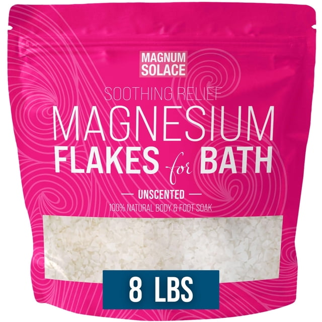 Hojuelas de magnesio para baño Magnum Solace, 3,63 kg, Organic Pure