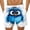 Blanc017, variante sur Lcziwo Shorts de Planche pour Hommes Grande Taille et Taille Forte, Imprimé Dessin Animé Amusant, Shorts à Cordon, Taille Élastique, Extensibles, Maillots de Bain Confortables, Noir, TTTG