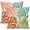 Colorful Tropical, variant on Boho Pillow Covers 18x18 Set of 2 Green Gold Orange Throw Pillows Tropical Leaves Sunset Decor Modern Mid Century Pillowcase Outdoor Decorations Bohemian Linen Cushion Case for Couch Sofa Bed