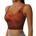 thumbnail image 2 of Pofeuu Spider Web Print Sports Bra for Women Sexy Vest Yoga Running Gym Fitness Crop Bras Tops-Medium, 2 of 8