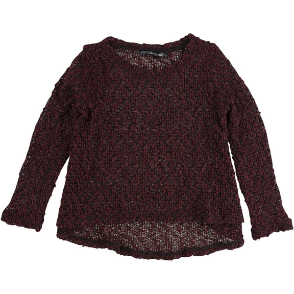 Aeropostale Girls Marled Knit Sweater, Red, 5