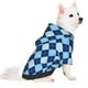 thumbnail image 2 of Fotbe Blue Squares Sudadera con Estampado para Perros Pequeños – Suéter con Capucha para Mascotas, Tela Suave de Forro Polar con Bolsillo-Large, 2 of 7