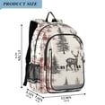 thumbnail image 2 of FORMRS Unisex School Backpack 17" Student Travel Bag with Laptop Compartment, Beige Deer, 2 of 7