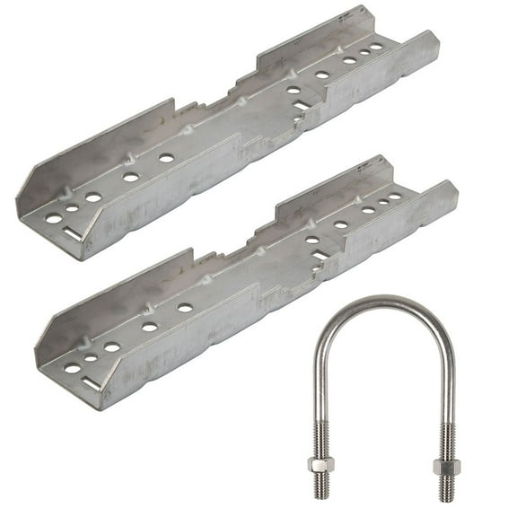 NavePoint Pole Mount Kit, For 14x10x06 Enclosure, Fits 1.25-2 Inch Poles