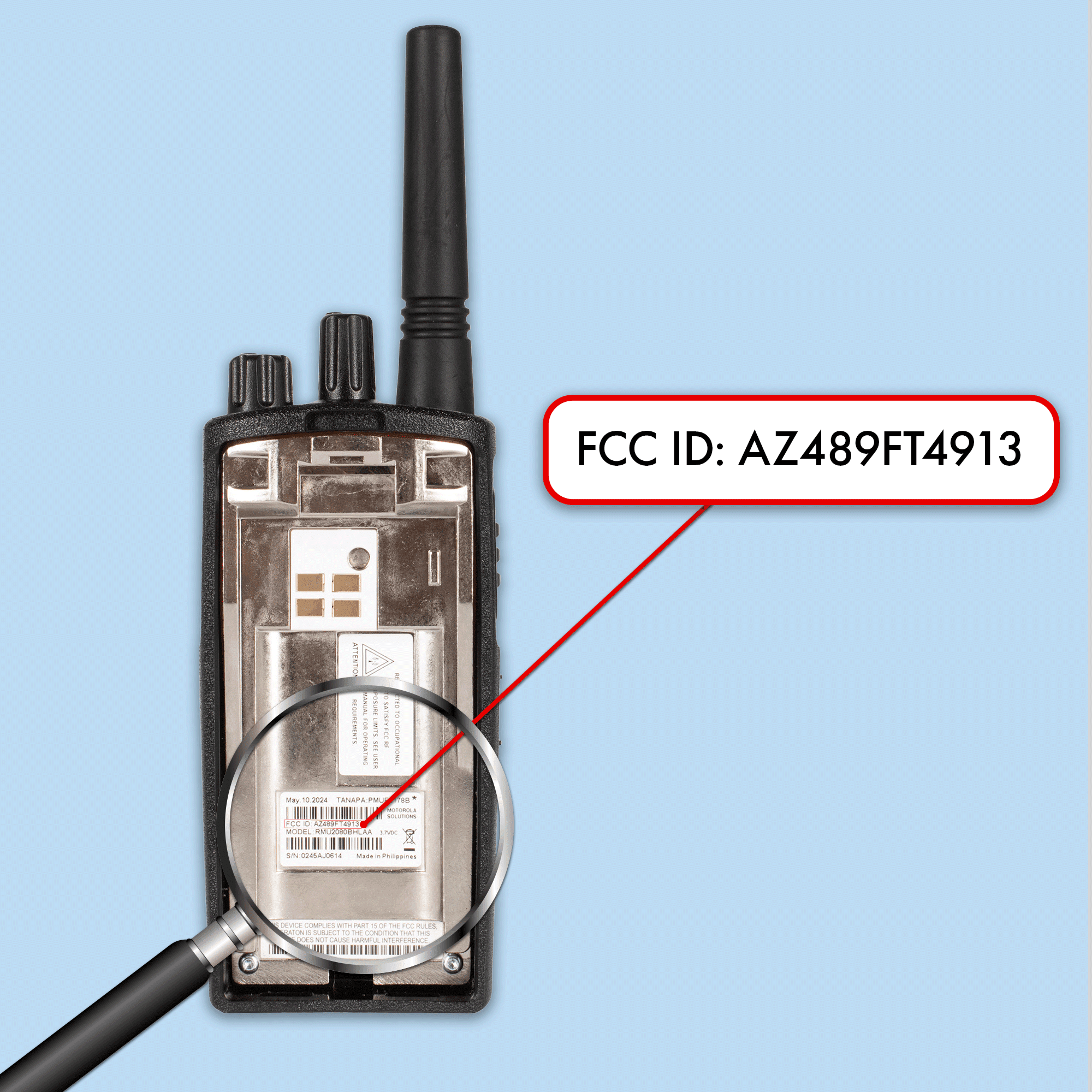 Motorola RMU2080 On-Site Rugged Two-Way Business Radio (RMU2080) + HKLN4606 Remote Speaker Mic (2-Pack)