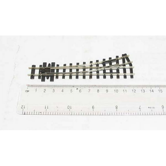 Peco SL-E492 HOn30 Left Hand Code 80 Rail Turnout, 12" Radius