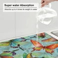 thumbnail image 6 of Easygdp Retro Seamless Flying Butterflies Microfiber Absorbent Dish Drying Pad,Kitchen Drying Mat,Can Be Hung, Strong Water Absorption Capacity,Quick Drying, 6 of 9