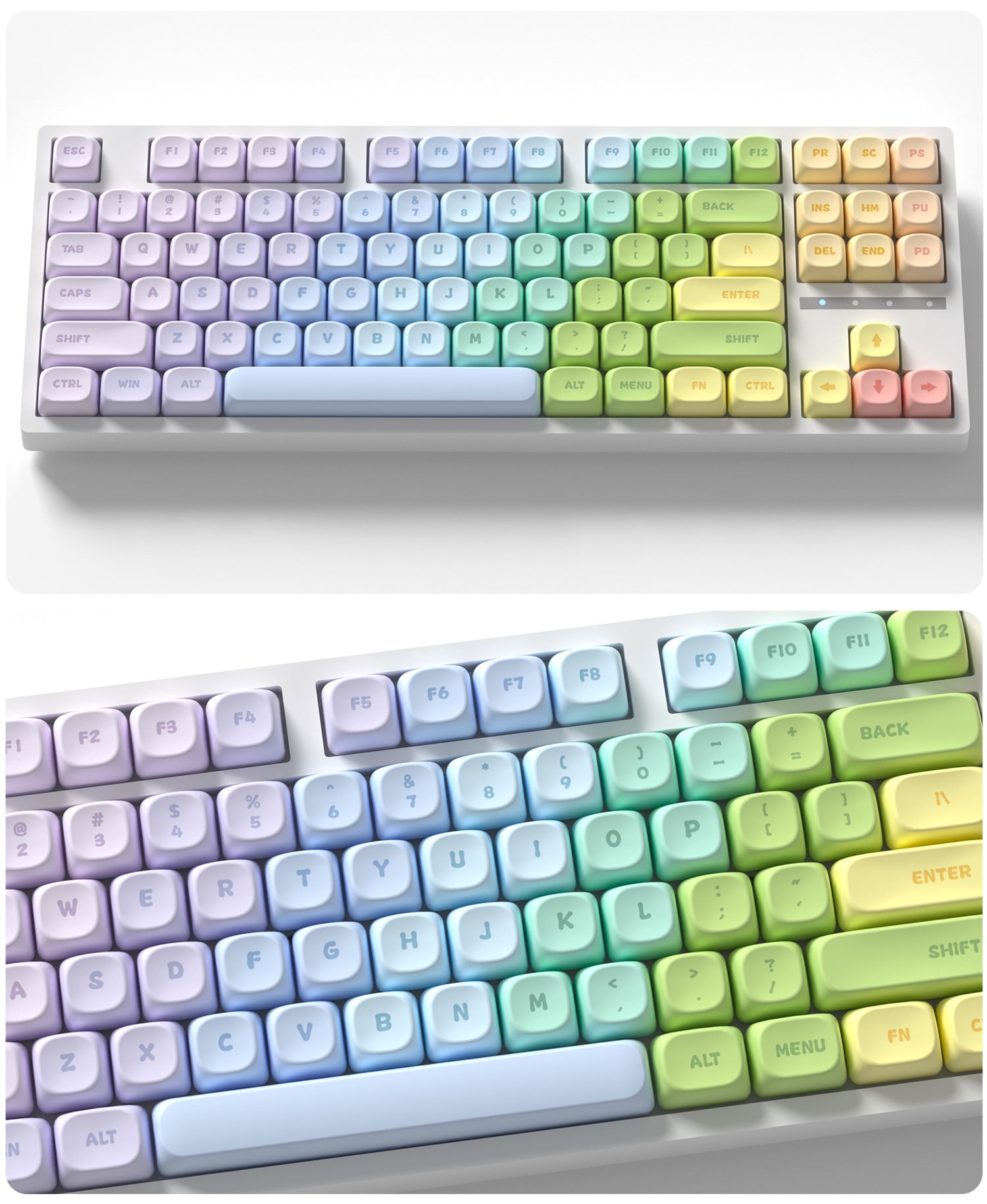 Candy House Keycaps 121 Keys PBT Material MOA Profile DYE-SUB For MX Switch Wooting Mechanical Keyboard Keycaps ISO ANSI Layout