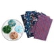 thumbnail image 5 of Paquetes de 5 piezas de tela negra en cuartos, tela precortada con estampado animal para patchwork. Azul, 5 of 9