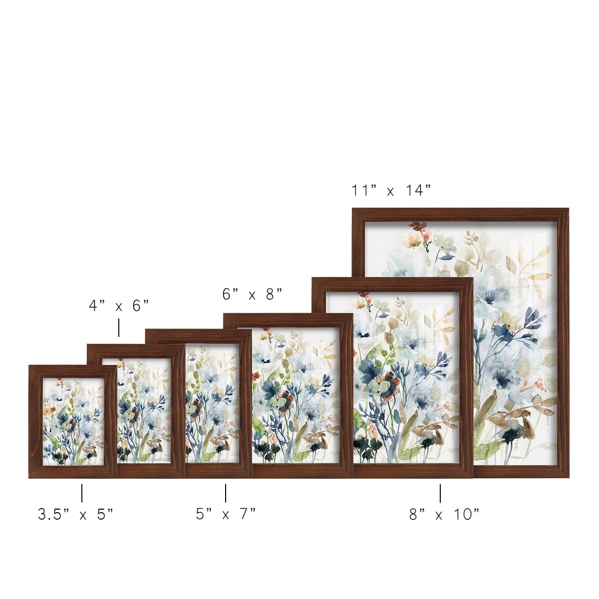 Holland Spring Mix -Framed Print w/glass-Chestnut