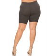 thumbnail image 4 of Women's Plus Size Casual Basic Solid Biker Shorts Pants, 4 of 4