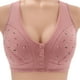 thumbnail image 2 of Gibobby Brasier Push Up Mujer Sujetador grande con hebilla lateral delantera para mujer, borde sin movimiento de anillo de, ajuste de reunión sin costuras(Oro Rosa,44), 2 of 5