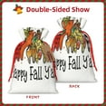 thumbnail image 2 of Pofeuu It'S Fall Y'All Print Burlap Bags with Drawstrings Drawstring Gift Bags Pouch Bag for Thankgiving Birthday Party Gift Wrapping Treats and Party Favors-Small, 2 of 9