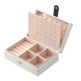 thumbnail image 1 of Multi-Functional Jewelry Box Portable PU Leather Casket Large Capacity Jewelry Organizer Storage Case for Rings Earrings Hand Chain, 1 of 7