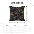 thumbnail image 4 of Square Decorative Throw Pillow Covers with Core, Cartoon Parade Pattern Throw Pillows for Couch Sofa Bed Home Decor, 16"x16", 4 of 9