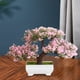 thumbnail image 4 of Plantas artificiales Árbol bonsái Árbol bonsái artificial Decoración Adorno Exhibición Rosa, 4 of 9