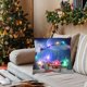thumbnail image 4 of Funda de almohada de tiro navideño funda de almohada con funda suave de coche ligero funda de cojín para la decoración del hogar de la sala de estar Estilo H Gloria Funda de almohada, 4 of 9