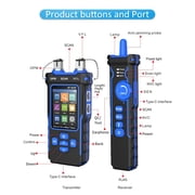 NOYAFA NF-8508 Multifunction Network Cable Tester, OPM VFL PoE Wire Tracer, Black
