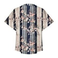 thumbnail image 4 of Deals of The Day Clearance Miqool Women's Button Down Shirts Boho Floral Print Short Sleeve Collared T-Shirts Summer Beach Bohemian Tops Dressy Casual Tunic Blouses, 4 of 5