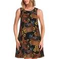 thumbnail image 1 of Fotbe Chicken Rooster Vestido de Verano sin Mangas para Mujer – Vestido Midi Línea A, Estilo Camiseta Floral, Vestido Playero Casual y Fluido, 1 of 7