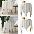thumbnail image 2 of SharkTRUE White Lace Tablecloth Nordic Country Coffee Tablecloth For Household Restaurant Decoration Curtain Gauze Cover Cafe, 2 of 9