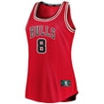 thumbnail image 2 of Women's Fanatics Zach LaVine Red Chicago Bulls Fast Break Tank Jersey - Icon Edition, 2 of 3