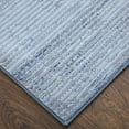 thumbnail image 3 of Feizy Deja Modern Solid, Blue/Ivory, 7'10" x 10'3" Area Rug Easy Care Stain Resistant Pet & Kid Friendly Casual Floor Rug for Living room Bedroom, 3 of 8