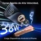 thumbnail image 2 of Cargador Para Auto Carro 38w Carga Rápida Con Cable Tipo C Pd 20w Y Qc 3.0 Usb 18w U-volt, 2 of 8