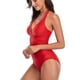 thumbnail image 1 of Traje de baño sexy, traje de baño de una pieza con escote en V para mujer, traje de baño de diseño aerodinámico, 1 of 5