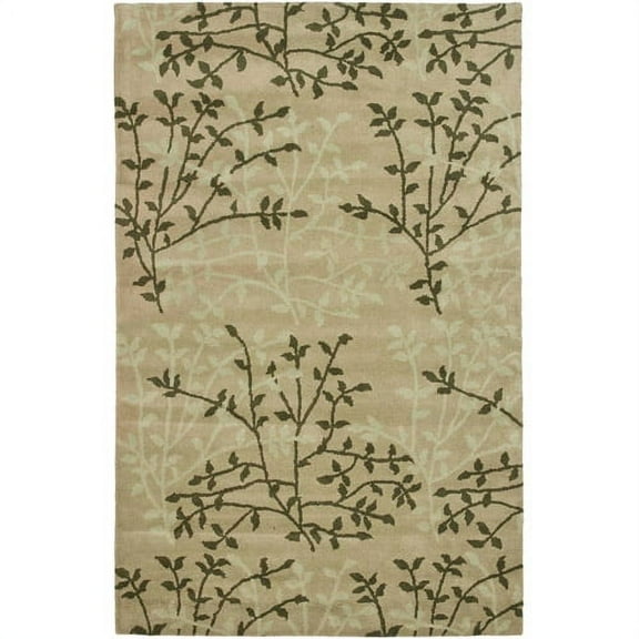 SAFAVIEH Soho Clara Floral Wool Area Rug, Green/Multi, 3'6" x 5'6"