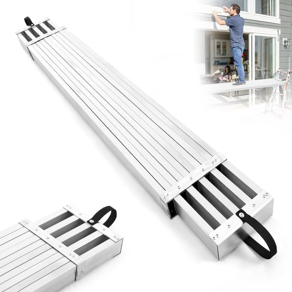 Yeshouse Telescoping Aluminum Work Plank - Scaffold Ladder Accessory with 440lbs Capacity