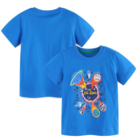 YTDSCS Toddler Boys T-Shirts for Boys, 2-8T Kids Baby Summer Cotton Tops Kids Cartoon Tees