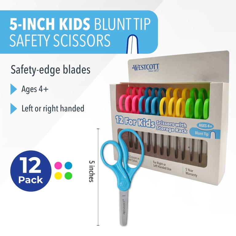 Westcott Kids Blunt Tip Scissors, 5