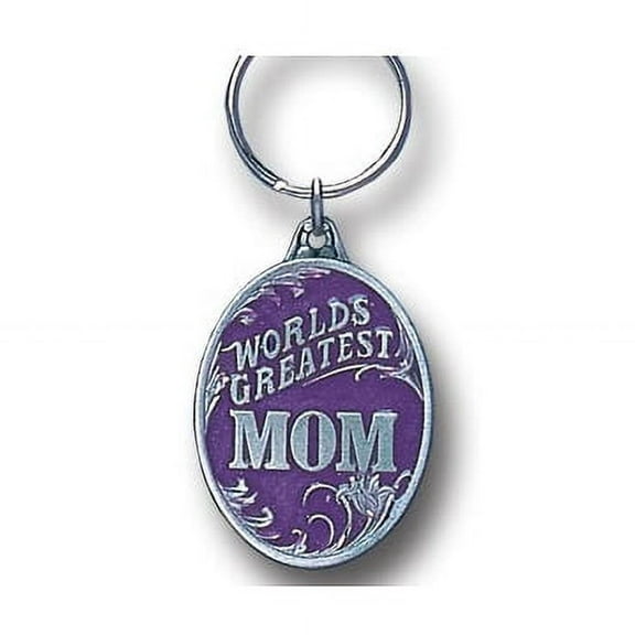 Worlds Greatest Mom Pewter Key Chain